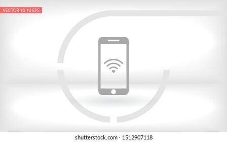 PHONE WIFI icon vector . Lorem Ipsum Illustration design
