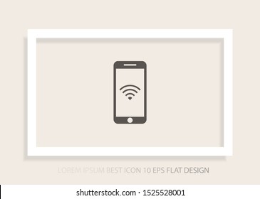 PHONE WIFI icon vector . Lorem Ipsum Illustration design