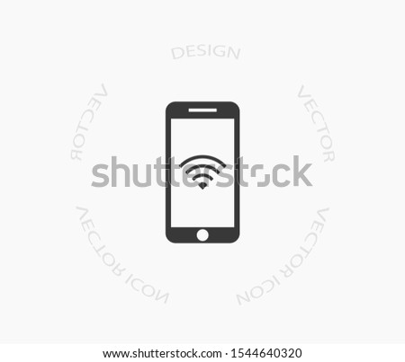PHONE WIFI icon vector . Lorem Ipsum Illustration design
