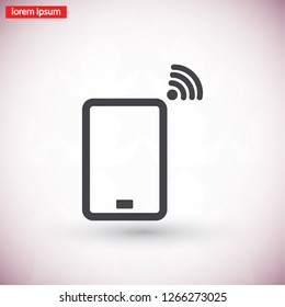 Phone Wi-Fi vector icon