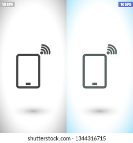 Phone Wi-Fi vector icon