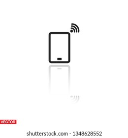 Phone Wi-Fi vector icon
