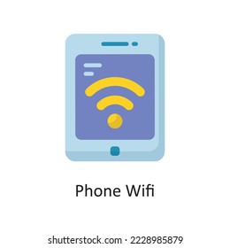 Telefon Wifi Vektorgrafik Outline Icon Design Illustration. Symbol für Wohnungsbau auf weißem Hintergrund EPS10-Datei