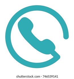 phone with wire icon