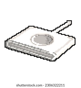 vector retro de arte de píxel del juego del cargador inalámbrico del teléfono. cargador inalámbrico de teléfono de bits. ilustración vintage antigua