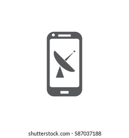 Phone wireless connection symbol vector icon