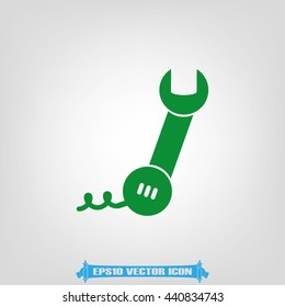 phone wrench icon vector illustration eps10