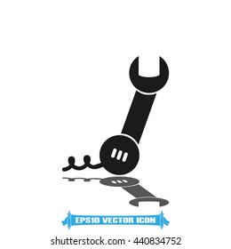 phone wrench icon vector illustration eps10