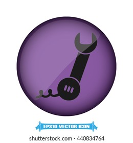phone wrench icon vector illustration eps10