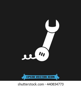 phone wrench icon vector illustration eps10
