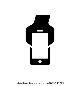 A phone and a wrench on it