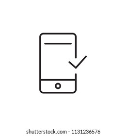 Phone Yes Modern Ui Vector Icon