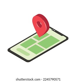 phone you are here pin