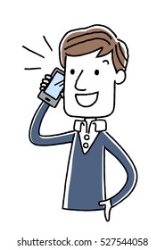 Phone: Young man, Talking