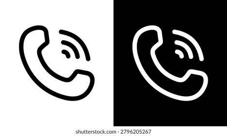 Phone_Call Icon Sheet Black And White