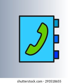 phonebook, color icon
