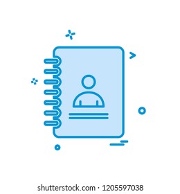 Phonebook icon design vector