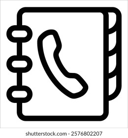 Phonebook Icon Element For Design