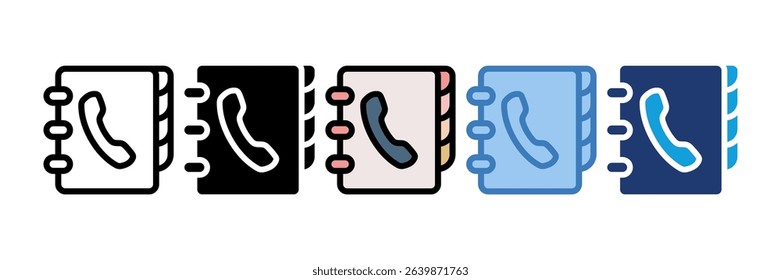 Phonebook Icon Element For Design