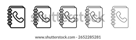Phonebook icon filled flat sign concept for web design.