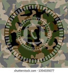phonebook icon on camo texture