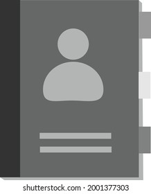 icono de la libreta de teléfonos sobre fondo blanco. signo del diario del libro de contactos del directorio. símbolo del libro de contactos. estilo plano. 