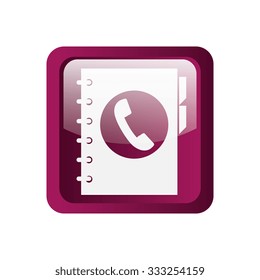 phonebook icon symbol design, vector illustration graphic