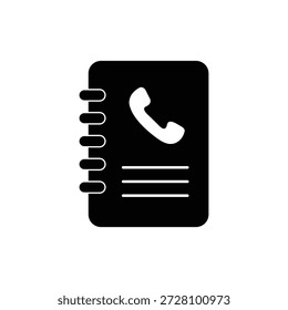 Telefonbuch Symbol Vektor, Kontaktlistensymbol, Telefonbuchzeilen Symbol Vektor, Verzeichnissymbol.eps
