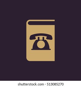 Phonebook icon. vector design. Telephone book, Phonebook symbol. web. graphic. JPG. AI. app. logo. object. flat. image. sign. eps. art. picture - stock vector
