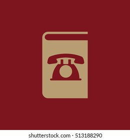 Phonebook icon. vector design. Telephone book, Phonebook symbol. web. graphic. JPG. AI. app. logo. object. flat. image. sign. eps. art. picture - stock vector