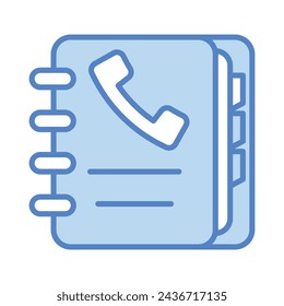 Phonebook icon vector, stock illustration