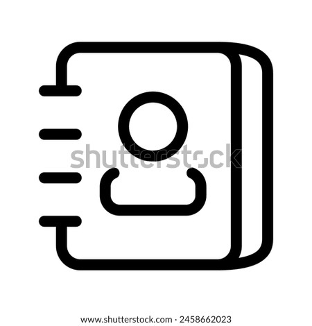 Phonebook Icon Vector Symbol Design Illustration