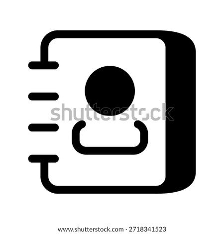 Phonebook Icon Vector Symbol Design Illustration