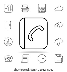 phonebook icon. Web icons universal set for web and mobile