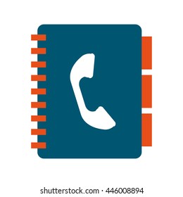 phonebook isolated icon design, vector illustration  graphic 