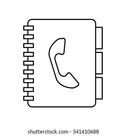 phonebook service isolated icon vector illustration design