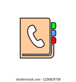 Phonebook vector icon