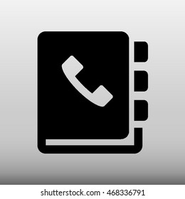Phonebook Vector Icon Illustration