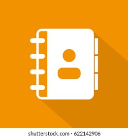 Phonebook Vector Icon Illustration.