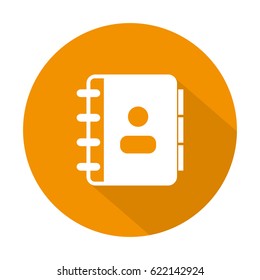 Phonebook Vector Icon Illustration.