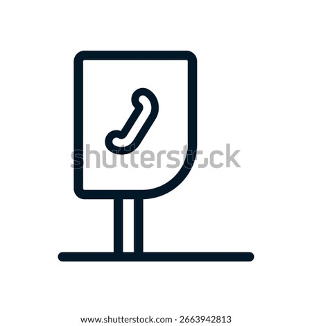 Phonebox icon, Vector logo sign, Illustration, shape, design, UX UI icon, editable eps