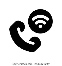 phonecall icon. vector glyph icon for your website, mobile, presentation, and logo design.