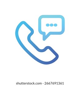 phone-call icon vector illustration new style