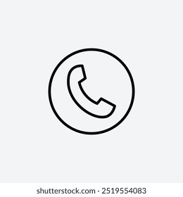 Phoneline vector icon. EPS 10