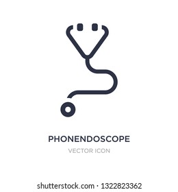 phonendoscope icon on white background. Simple element illustration from Health and medical concept. phonendoscope sign icon symbol design.