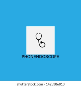 phonendoscope icon sign signifier vector