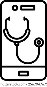 Phonendoscope Icon Symbol Art Sign