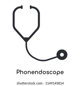 Phonendoscope icon vector isolated on white background for your web and mobile app design, Phonendoscope logo concept