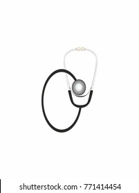 Phonendoscope on a white background
