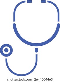 Icono del Vector del fonendoscopio. Se puede utilizar para aplicaciones de impresión, móviles y de Web.